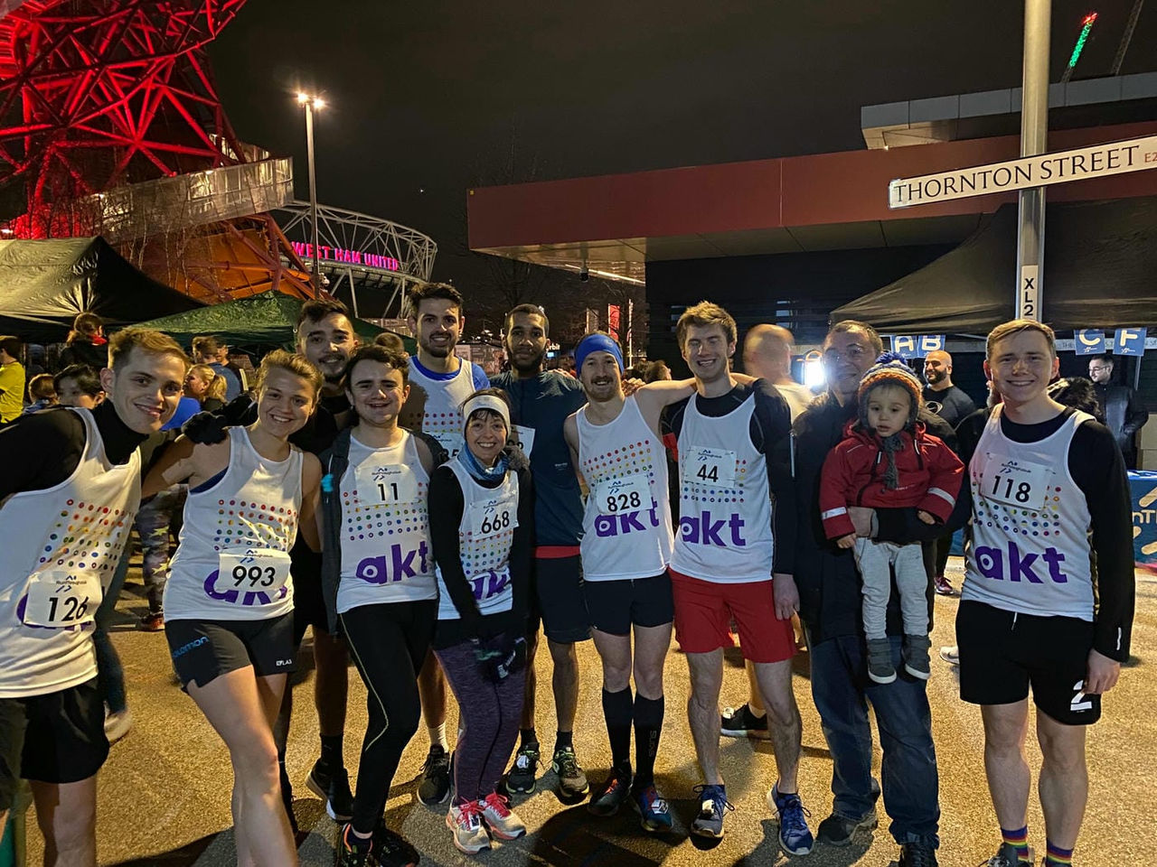 EMEA’s fundraisers, taken before the 10K race